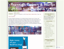 Tablet Screenshot of boroughgallery.wordpress.com