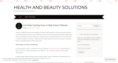 Desktop Screenshot of healthandbeautysolutions.wordpress.com