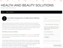 Tablet Screenshot of healthandbeautysolutions.wordpress.com