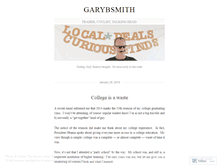 Tablet Screenshot of garybsmith.wordpress.com