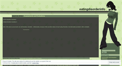 Desktop Screenshot of eatingdisorderinfo.wordpress.com