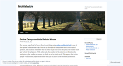 Desktop Screenshot of motilalwide.wordpress.com