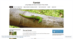 Desktop Screenshot of farmlet.wordpress.com