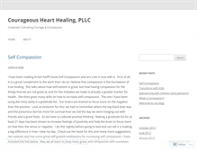 Tablet Screenshot of courageoushearthealing.wordpress.com