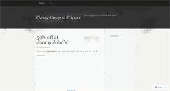 Desktop Screenshot of classycouponclipper.wordpress.com