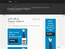 Tablet Screenshot of classycouponclipper.wordpress.com