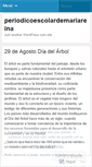 Mobile Screenshot of periodicoescolardemariareina.wordpress.com