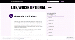 Desktop Screenshot of lifewhiskoptional.wordpress.com