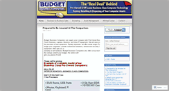 Desktop Screenshot of budgetbusinesscomputers.wordpress.com