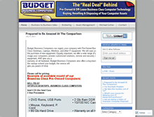 Tablet Screenshot of budgetbusinesscomputers.wordpress.com