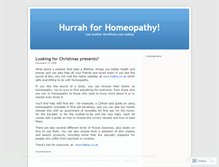 Tablet Screenshot of hurrahforhomeopathy.wordpress.com