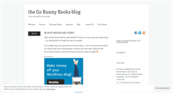 Desktop Screenshot of gobunnybooks.wordpress.com