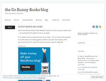 Tablet Screenshot of gobunnybooks.wordpress.com