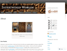 Tablet Screenshot of intertwinedworlds.wordpress.com