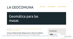 Desktop Screenshot of geocomuna.wordpress.com