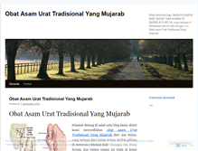 Tablet Screenshot of oobatasamurattradisionalyangmujarab.wordpress.com