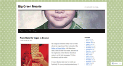 Desktop Screenshot of biggreenmeanie.wordpress.com