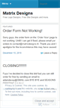 Mobile Screenshot of matrixdesignsol.wordpress.com