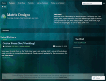 Tablet Screenshot of matrixdesignsol.wordpress.com