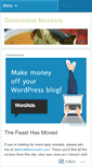 Mobile Screenshot of delectablemorsels.wordpress.com
