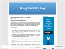 Tablet Screenshot of greggchaillet.wordpress.com