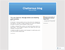 Tablet Screenshot of chatterous.wordpress.com
