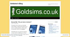 Desktop Screenshot of goldsims.wordpress.com