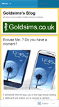 Mobile Screenshot of goldsims.wordpress.com