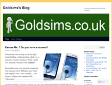 Tablet Screenshot of goldsims.wordpress.com