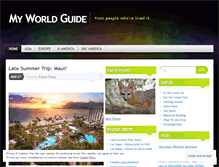 Tablet Screenshot of myworldguide.wordpress.com