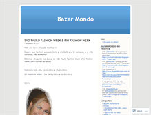Tablet Screenshot of bazarmondo.wordpress.com