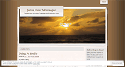 Desktop Screenshot of juliasinnermonologue.wordpress.com