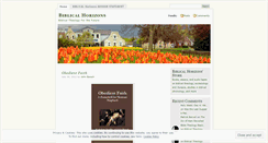 Desktop Screenshot of biblicalhorizons.wordpress.com
