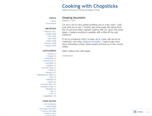 Tablet Screenshot of cookingwithchopsticks.wordpress.com