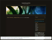 Tablet Screenshot of inspiration4artists.wordpress.com