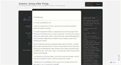 Desktop Screenshot of ambitionamongotherthings.wordpress.com