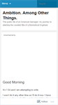 Mobile Screenshot of ambitionamongotherthings.wordpress.com