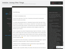 Tablet Screenshot of ambitionamongotherthings.wordpress.com