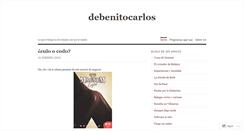 Desktop Screenshot of debenitocarlos.wordpress.com