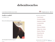 Tablet Screenshot of debenitocarlos.wordpress.com