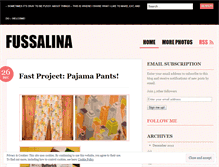 Tablet Screenshot of fussalina.wordpress.com