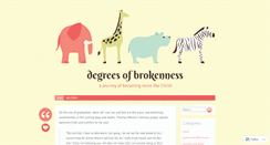 Desktop Screenshot of degreesofbrokenness.wordpress.com