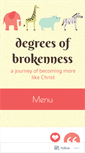 Mobile Screenshot of degreesofbrokenness.wordpress.com