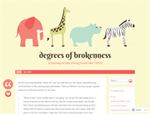 Tablet Screenshot of degreesofbrokenness.wordpress.com