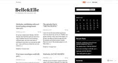 Desktop Screenshot of belleandelle.wordpress.com