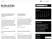 Tablet Screenshot of belleandelle.wordpress.com
