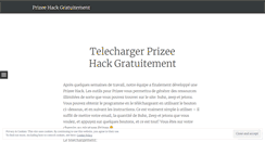 Desktop Screenshot of prizeehackgratuitement.wordpress.com