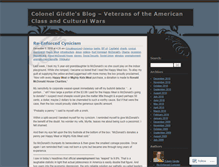 Tablet Screenshot of colonelgirdle.wordpress.com