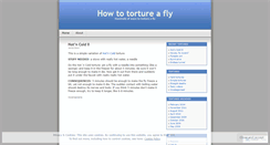 Desktop Screenshot of fliestorture.wordpress.com