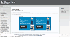 Desktop Screenshot of inmemoriumwlpo.wordpress.com